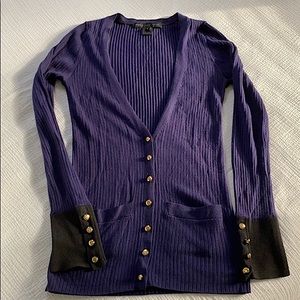 Marc By Marc Jacobs Navy cardigan with gold detail